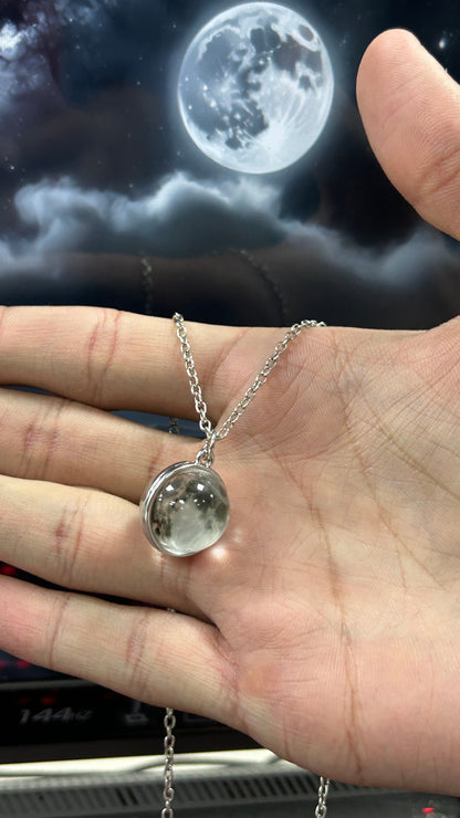 Cosmic Eclipse Locket  Moon Necklace 📿