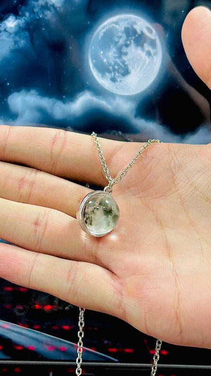 Cosmic Eclipse Locket  Moon Necklace 📿