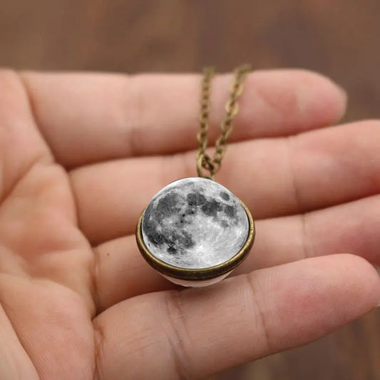 Cosmic Eclipse Locket  Moon Necklace 📿